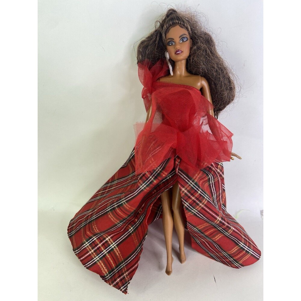 Mattel 2024 Holiday Barbie Hispanic Latina Doll with Dress HRM67 Incomplete